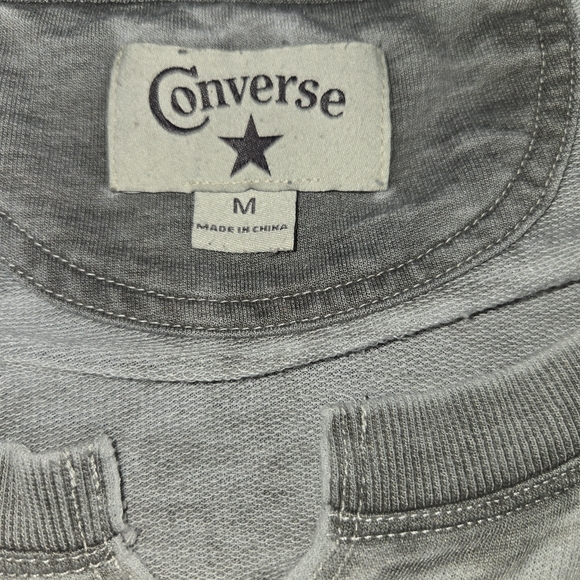 Converse Heather Gray Raglan Top - Picture 3 of 8